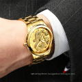 FNGEEN S666 Top Brand Luxury Gold Men No Mechanical Watch Waterproof Dragon Face Full Solid Couple Watches 2020 NEW